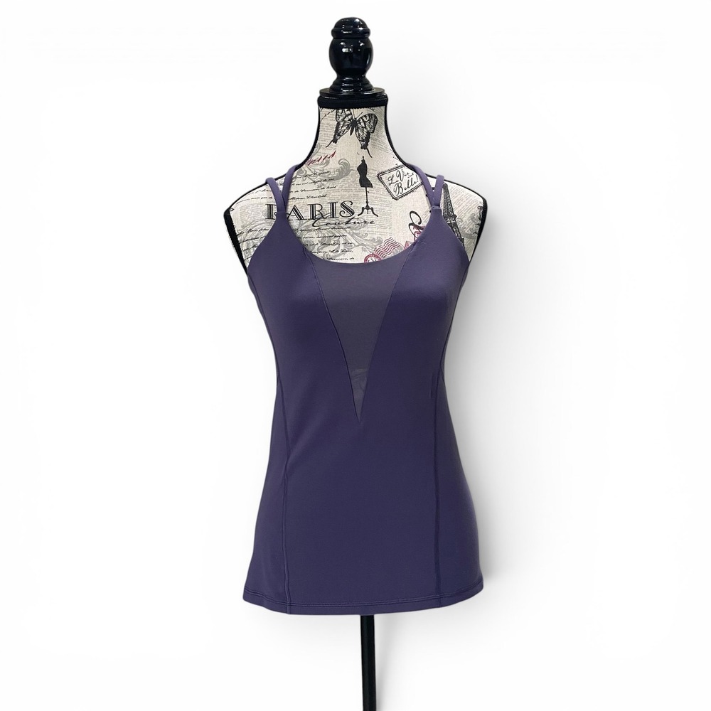 Lululemon Exquisite Nightfall Tank Top Womens Size 6 Nightfall Built in Bra